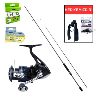 Shimano Bassterra A Lrf 218 Cm 1-11 Gr&Shimano Nexave FI 1000 LRF Seti - 1