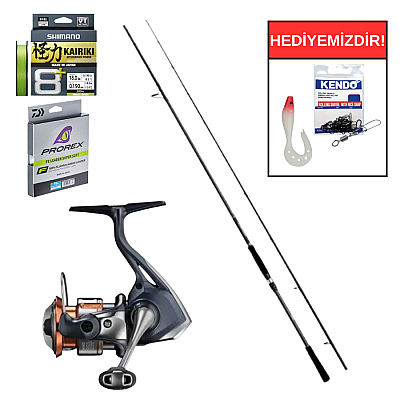 Shimano Bassterra A Power Game 335 Cm 28-84 Gr&Shimano Nasci FD C5000 XG Spin Seti - 1