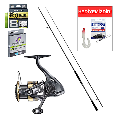 Shimano Bassterra A Power Game 335 Cm 28-84 Gr&Shimano Ultegra FD 5000 XG Spin Seti - 1