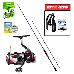 Shimano Bassterra A Sea Bass 213 Cm 7-35 Gr&Daiwa Ballistic 25 Air LT 2000SP Profesyonel LRF Seti - Shimano