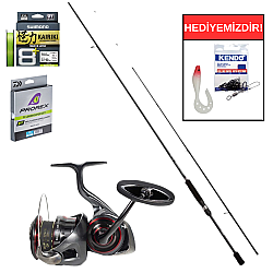 Shimano Bassterra A Sea Bass 213 Cm 7-35 Gr&Daiwa Ballistic 25 Air LT 4000 Spin Seti - Shimano