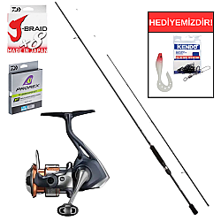 Shimano Bassterra A Sea Bass 244 Cm 6-28 Gr&Shimano Nasci FD 4000 XG Spin Seti - Shimano