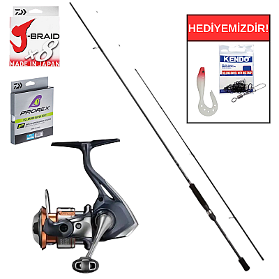 Shimano Bassterra A Sea Bass 244 Cm 6-28 Gr&Shimano Nasci FD C3000 Spin Seti - 1