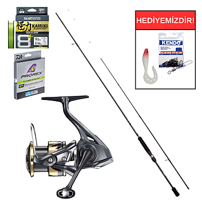 Shimano Bassterra A Sea Bass 274 Cm 7-30 Gr&Shimano Ultegra FD 4000 XG Spin Seti - 1