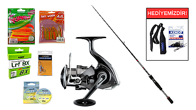 Shimano Bassterra Spinning 244 cm 3-15 gr&Daiwa Crossfire 26 LT 1000 LRF Seti - 1