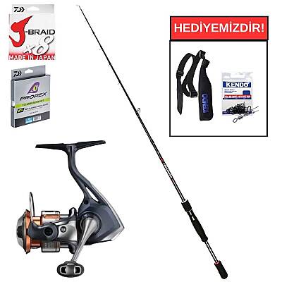 Shimano Bassterra Spinning 244 cm 3-15 gr&Shimano Nasci FD 1000 LRF Seti - 1