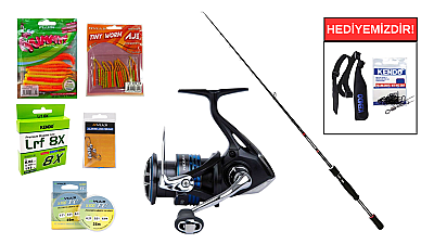Shimano Bassterra Spinning 244 cm 3-15 gr&Shimano Nexave FI 1000 LRF Seti - 1