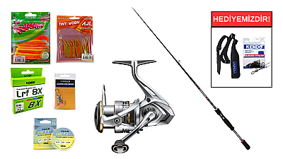 Shimano Bassterra Spinning 244 cm 3-15 gr&Shimano Sedona FJ C2000S LRF Seti - 1