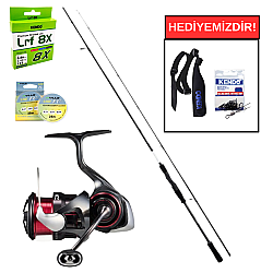 Shimano Bassterra XT+ 244 cm 4-21 gr&Daiwa Ballistic 25 Air LT 2000SP Profesyonel LRF Seti - Shimano