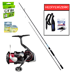 Shimano Bassterra XT 255 cm 4-19 gr&Daiwa Ballistic 25 Air LT 2000SP Profesyonel LRF Seti - Shimano