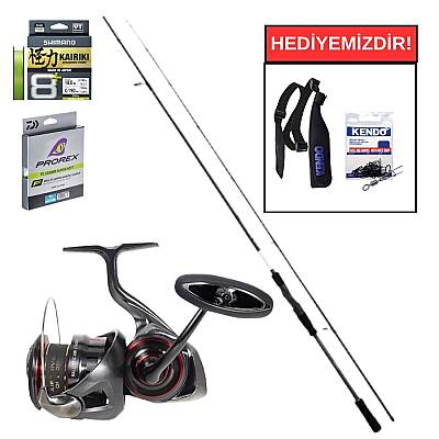 Shimano Bassterra XT+ 289 cm 15-65 gr&Daiwa Ballistic 25Air LT 4000 Spin Seti - 1