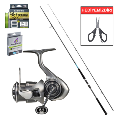 Shimano Bassterra XT 289 Cm 20-80 Gr&Daiwa Caldia 25 LT 4000 CXH Profesyonel Shore Jig Seti - 1