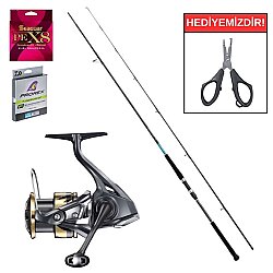 Shimano Bassterra XT 289 Cm 20-80 Gr&Shimano Ultegra FD 5000 XG Profesyonel Shore Jig Seti - Shimano