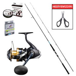 Shimano Bassterra XT Shore 305 Cm 50-150 Gr&Shimano Spheros 8000 SW A HG Profesyonel Shore Jig Seti - Shimano