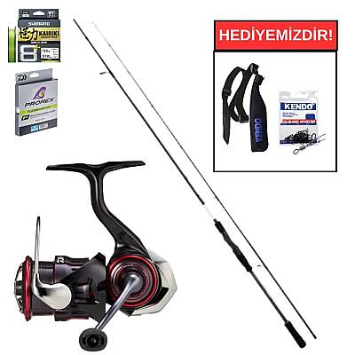Shimano Bassterra XT+ Spin LRF 2,55m 8'4'' 4-19g&Daiwa 23 Gekkabijin LT 1000 S LRF Seti - 1
