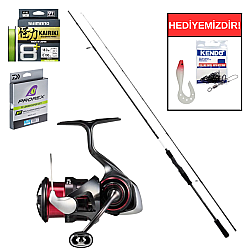 Shimano Bassterra XTP 244 cm 5-28 gr&Daiwa Ballistic 25 Air LT 3000 Spin Seti - Shimano