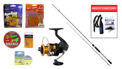 Shimano Bassterra XT+Spin Lrf 2,05M 0,5-8gr&Shimano FX 2000 FC LRF Seti - Shimano