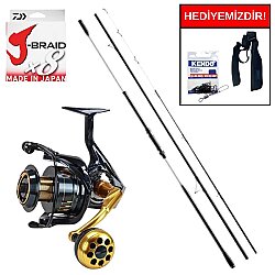 Shimano Beastmaster K Surf Tubular 425 Cm 225 Gr&Okuma Salina SA-6000HA Blue 6+1BB Kurşun Arkası Set - Shimano