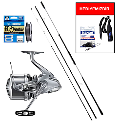Shimano Beastmaster K Surf Tubular 425 Cm 225 Gr&Shimano Makina Ultegra 14000 XSE Profesyonel Surf Seti - Shimano