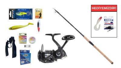 Shimano Catana FX Spinning Tele 2,70m 14-40 Gr&Ryuji Infinity 4000M 5+1BB Teleskopik Spin Seti - 1
