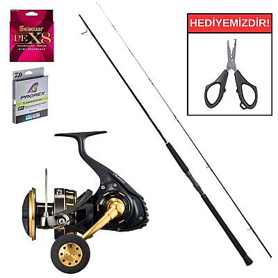 Shimano Currentsniper BB 2,90m Max 85-100g&Daiwa BG 27 SW 5000 H Profesyonel Shore Jig Seti - 1
