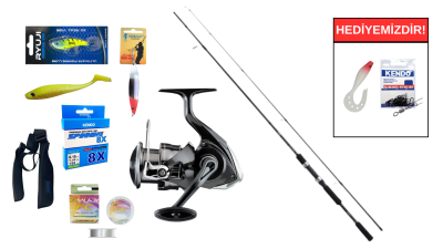 Shimano FX XT 240M 10-30 Gr&Daiwa Crossfire 26 LT 4000C Spin Seti - 1
