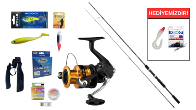 Shimano FX XT 240M 10-30 Gr&Shimano FX 4000 FC Spin Seti - 1