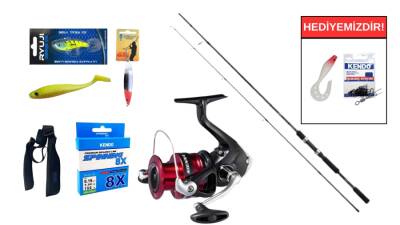 Shimano FX XT 240MH 14-40 Gr&Shimano Sienna 4000 FG Spin Seti - 1