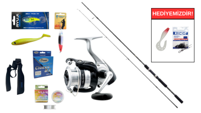 Shimano FX XT 2,70m 14-40g&Daiwa Strikeforce 4000 B Spin Seti - 1