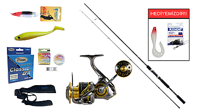 Shimano FX XT 2,70m 14-40g&Ryuji Ares X 4000M 5+1BB Spin Seti - 1