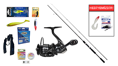 Shimano FX XT 2,70m 14-40g&Ryuji Infinity 4000M 5+1BB Spin Seti - 1