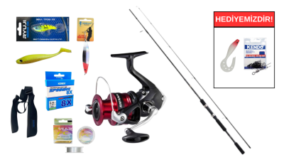 Shimano FX XT 2,70m 14-40g&Shimano Sienna 4000 FG Spin Seti - 1