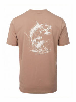 Shimano Kahverengi Carp T-Shirt - 3