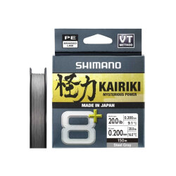 Shimano Kairiki 8+ 150 Mt Steel Gray İp Misina - Shimano