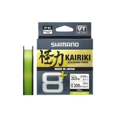 Shimano Line Kairiki 8+ 150m 0.20mm 16.0kg M. Green - 1
