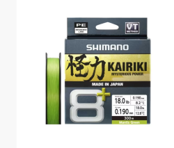 Shimano Kairiki 8+ 300m 0.19mm 12.8kg M. Green Örgü İp - Shimano