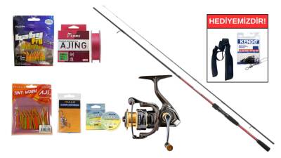  Shimano Kamış Sienna Spinning Sensitive 2,11M 0,5-7g&Fujin Ajime 500 LRF Seti - 1