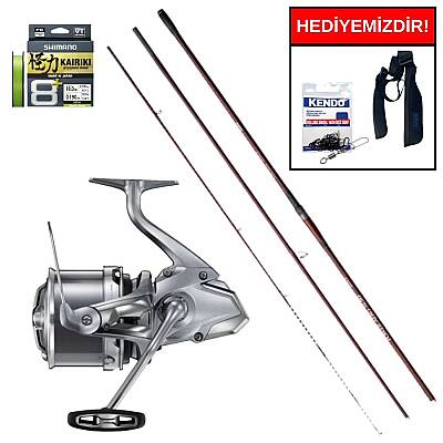 Shimano Power Aero Surf Tubular 425 Cm Max. 250 Gr&Shimano Makina Ultegra 14000 XSE Profesyonel Surf Seti - 1