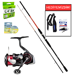 Shimano Sahara Eva 185 Cm 1-7 Gr&Daiwa Ballistic 25 Air LT 2000SP Profesyonel LRF Seti - Shimano