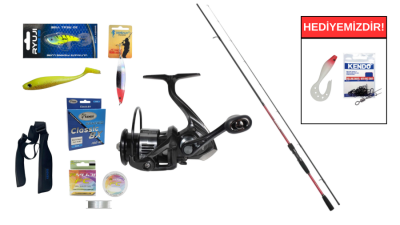  Shimano Sienna Spinning EVA 2,69m 10-35g&Ryuji Infinity 4000M 5+1BB Spin Seti - 1