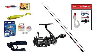 Shimano Sienna Spinning EVA 2,69m 10-35g&Ryuji Infinity 4000M 5+1BB Spin Seti - 1