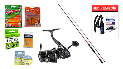 Shimano Sienna Spinning Sensitive 2,11M 0,5-7g&Ryuji Airlight x 1000S 6+1BB LRF Seti - 1