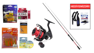 Shimano Sienna Spinning Sensitive 2,11M 0,5-7g&Shimano Sienna 500 FG LRF Seti - 1