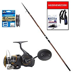Shimano Sonora AX 420 cm Max 150 gr&Daiwa BG 27 SW 6000P Profesyonel Surf Seti - Shimano
