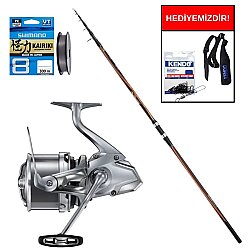 Shimano Sonora AX 420 cm Max 150 gr&Shimano Makina Ultegra 3500 XSE Profesyonel Surf Seti - Shimano