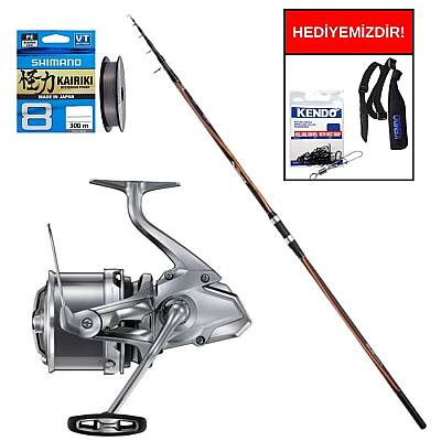 Shimano Sonora AX 420 cm Max 150 gr&Shimano Makina Ultegra 3500 XSE Profesyonel Surf Seti - 1