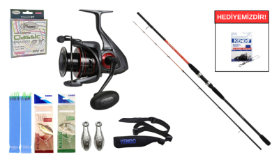 Shimano Sonora Boat Quiver 150 cm 50-150 gr&Okuma Ceymar C-6000A Dark Grey 7+1BB Tekne Seti - 1