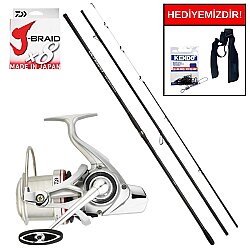 Shimano Ultegra Surf J 425 Cm Max. 250 Gr&Daiwa Emblem 35 CW 4000 QD Profesyonel Surf Seti - Shimano