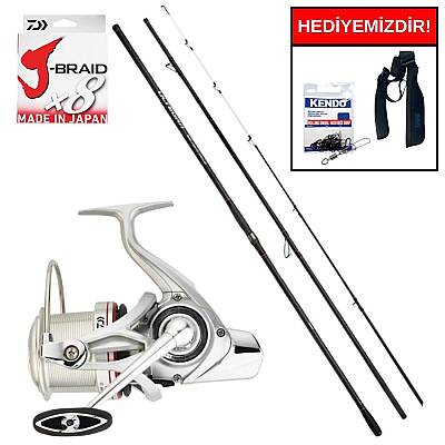Shimano Ultegra Surf J 425 Cm Max. 250 Gr&Daiwa Emblem 35 CW 4000 QD Profesyonel Surf Seti - 1