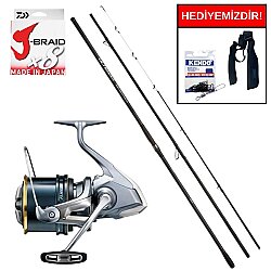 Shimano Ultegra Surf J 425 Cm Max. 250 Gr&Shimano 24 Fliegen 35 SD Profesyonel Surf Seti - Shimano